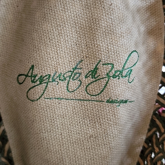 AUGUSTO DI ZOLA- Straw Hat/Fedora,Tan-EUC! - Picture 13 of 15